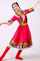 Chinese Ethnic Dancing Costume - Zang Zu (Tibetan)